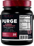 Goût framboise citron de Primal Purge Xtreme, saveur rafraîchissante pour séance