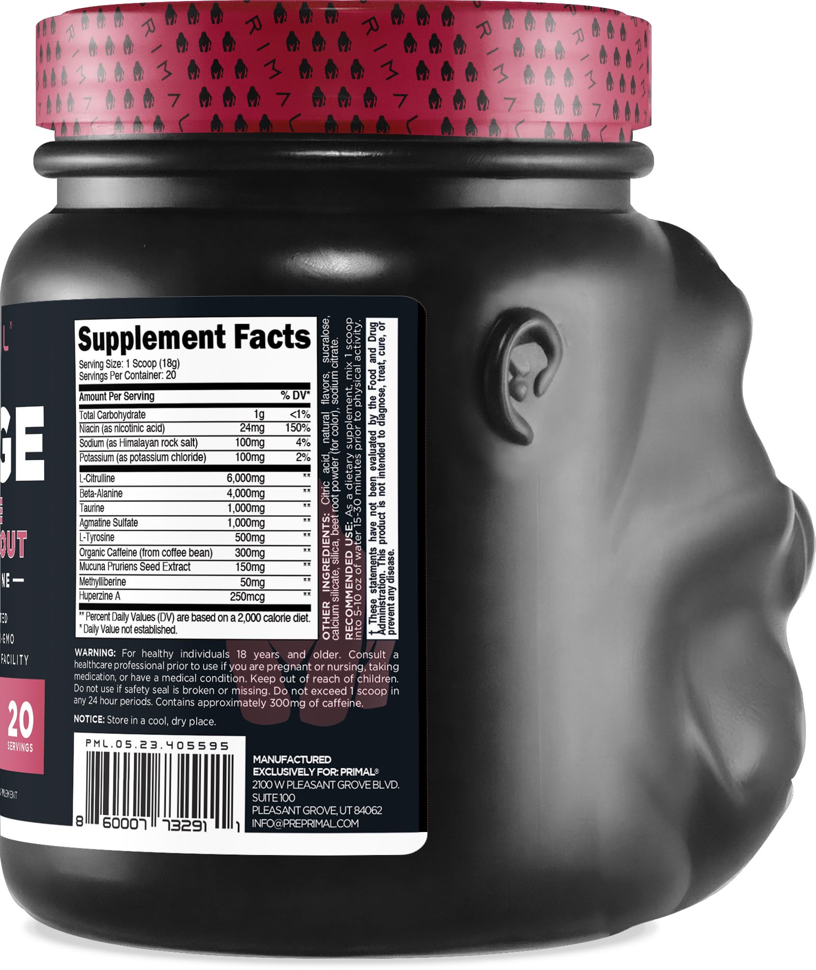 Texture poudre Primal Purge Xtreme, mélange fluide pour séance efficace