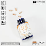 Capsules Shilajit PrimaVie : formulation riche en DBP et minéraux pour l’énergie quotidienne.