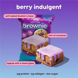 Saveur Blueberry Cobbler Prime Bites, dessert protéiné faible en sucre.