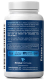 Étiquette produit Prime Formulas – informations claires sur peau et vitalité.