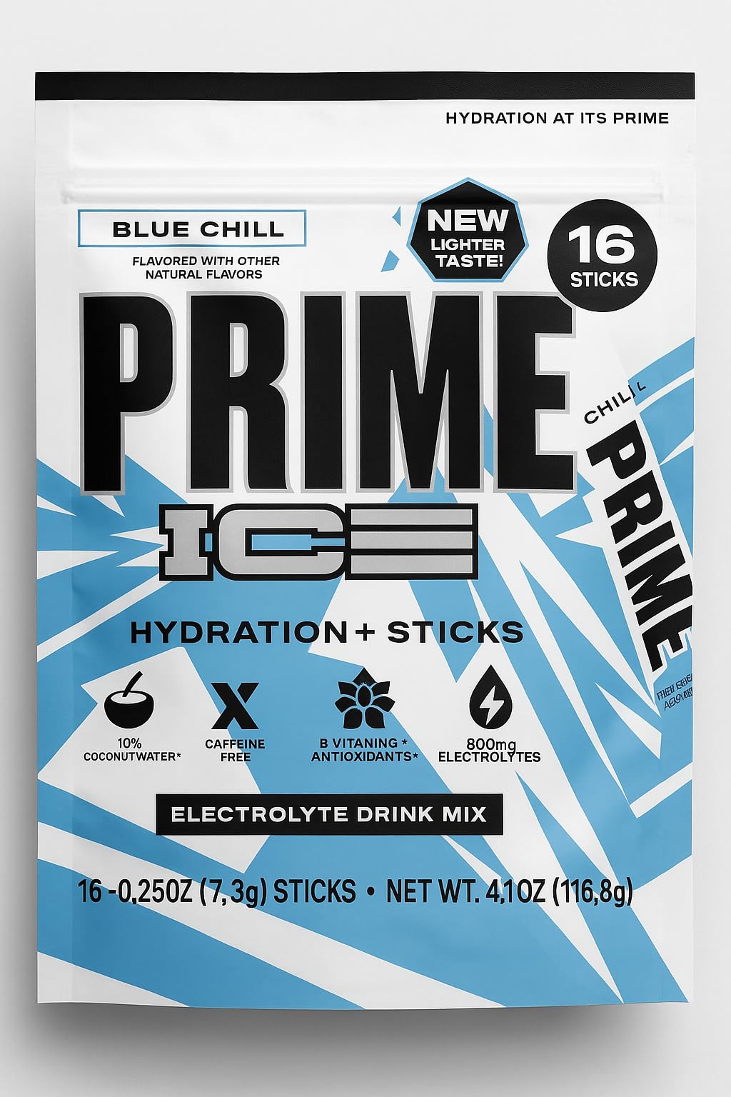 PRIME HYDRATION Sticks, emballage pratique pour hydratation en déplacement