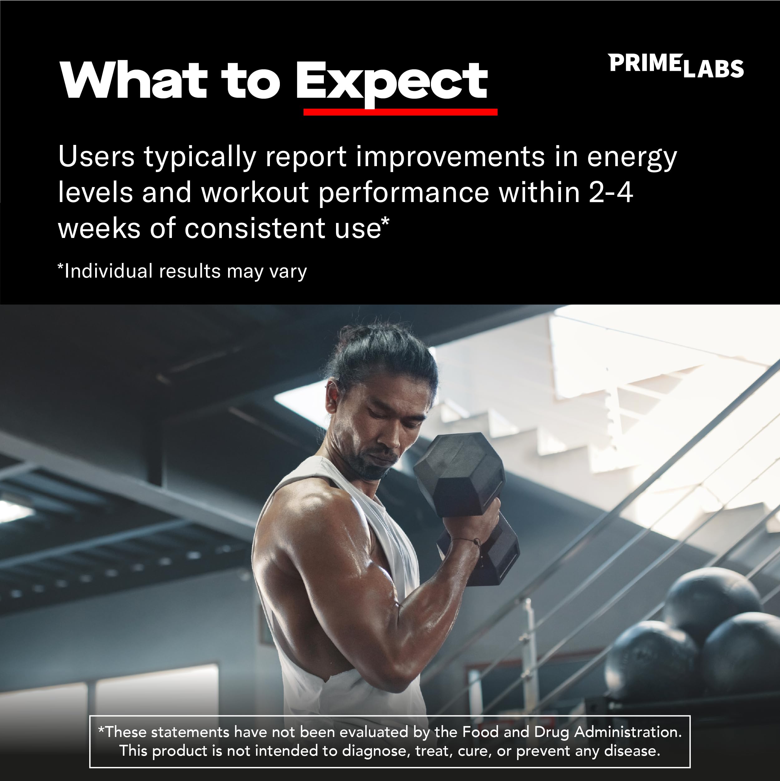 Prime Labs Prime Test – capsules énergie homme près de l’entraînement.