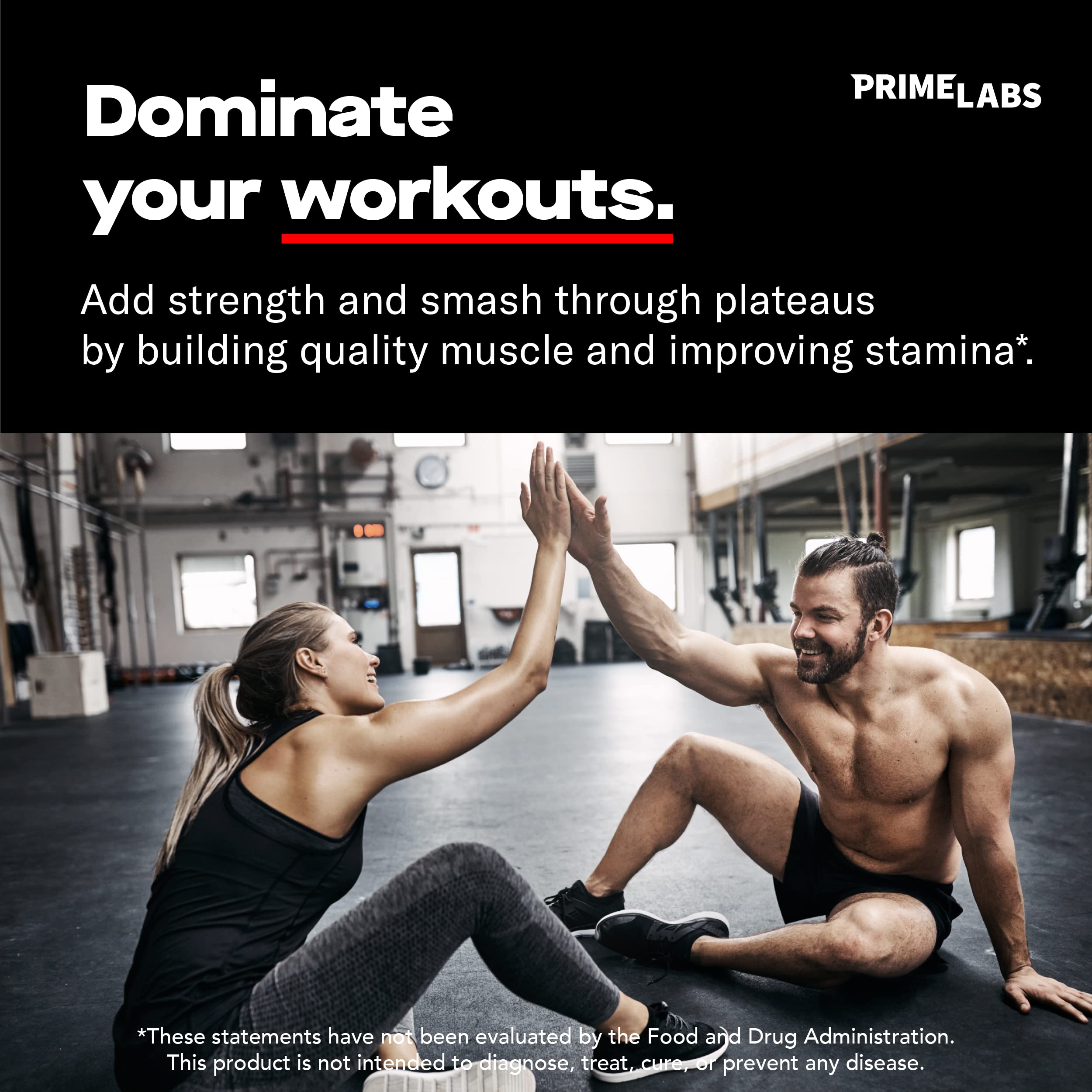 Prime Labs Prime Test – étiquette produit visible, transparence et qualité.