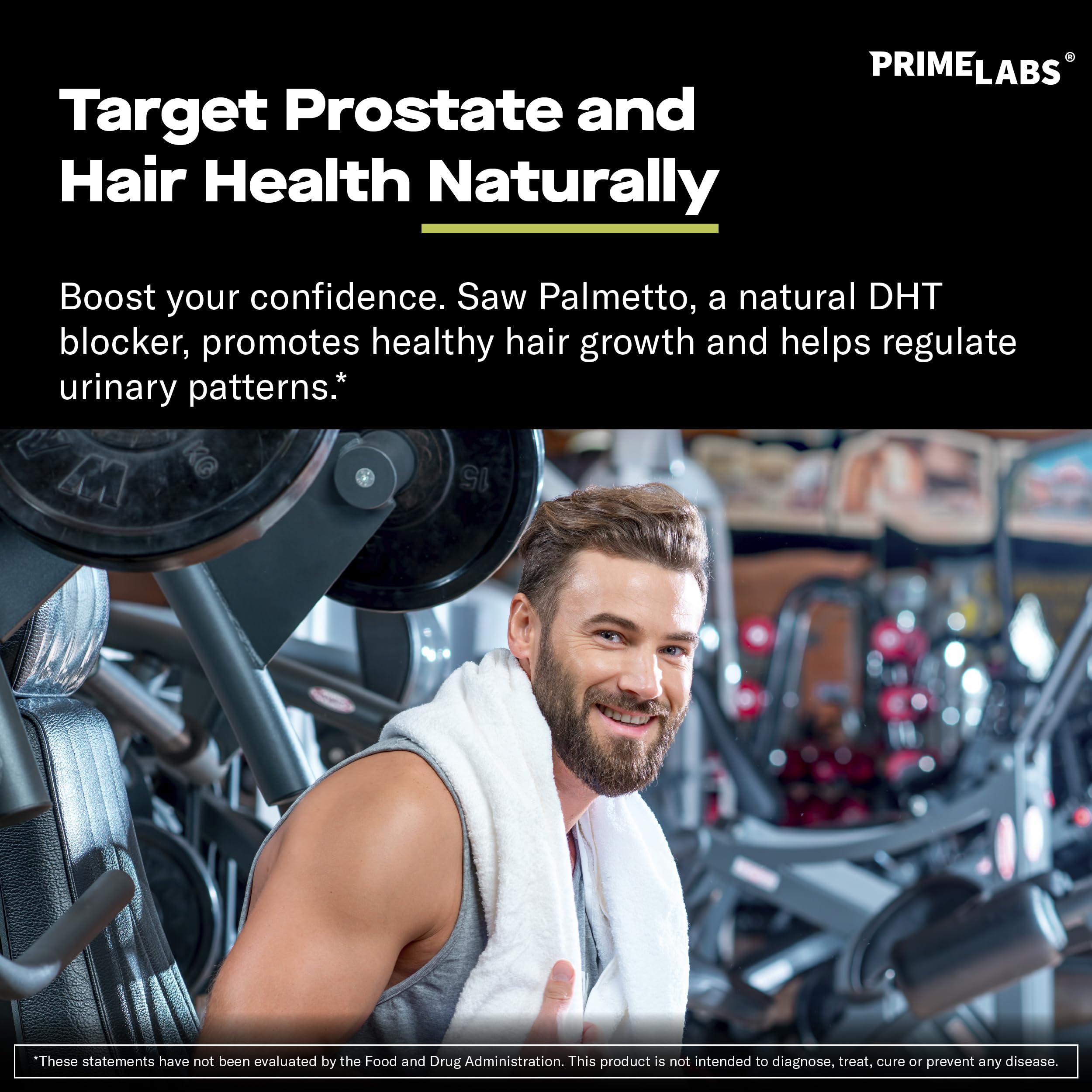 Prime Labs Saw Palmetto, dosage quotidien: simplicité et régularité.