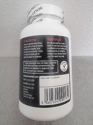 Prime Male Vitalité – étiquette emballage: formule moderne et informative