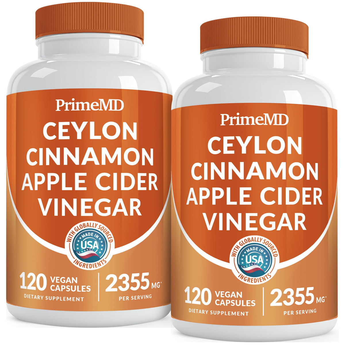 PrimeMD Bouteille 5-en-1 Cannelle de Ceylan pour le bien-être quotidien.