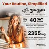 Pack de deux boîtes PrimeMD contenant 120 capsules chacune.
