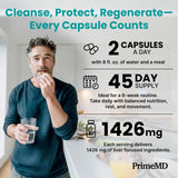 PrimeMD racine de pissenlit extrait foie, soutien la circulation biliaire