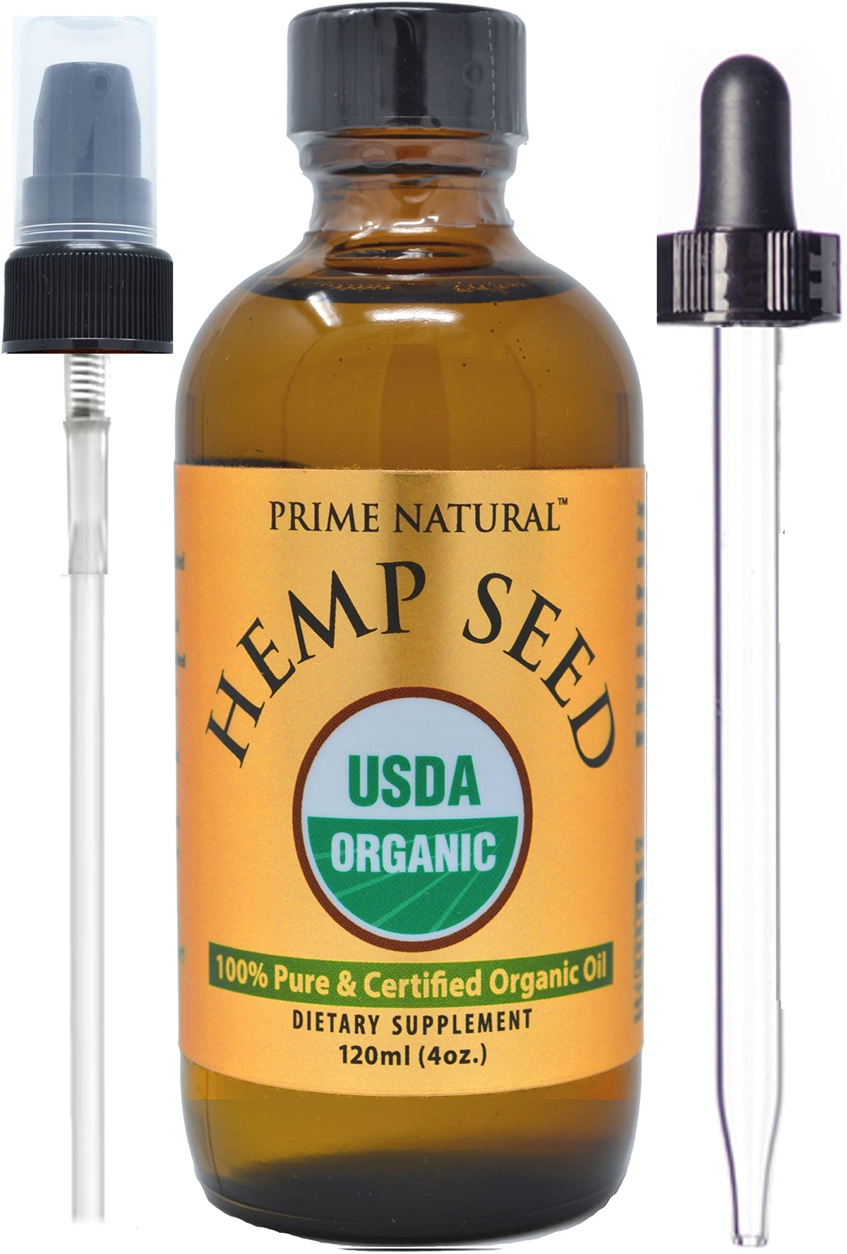 Prime Natural huile de chanvre – bouteille sombre pour préserver les nutriments essentielles