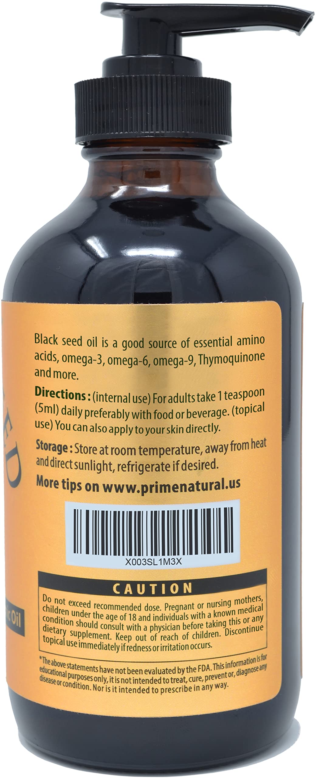 PRIME NATURAL soin peau et cheveux – huile de graine noire pour soin cosmétique