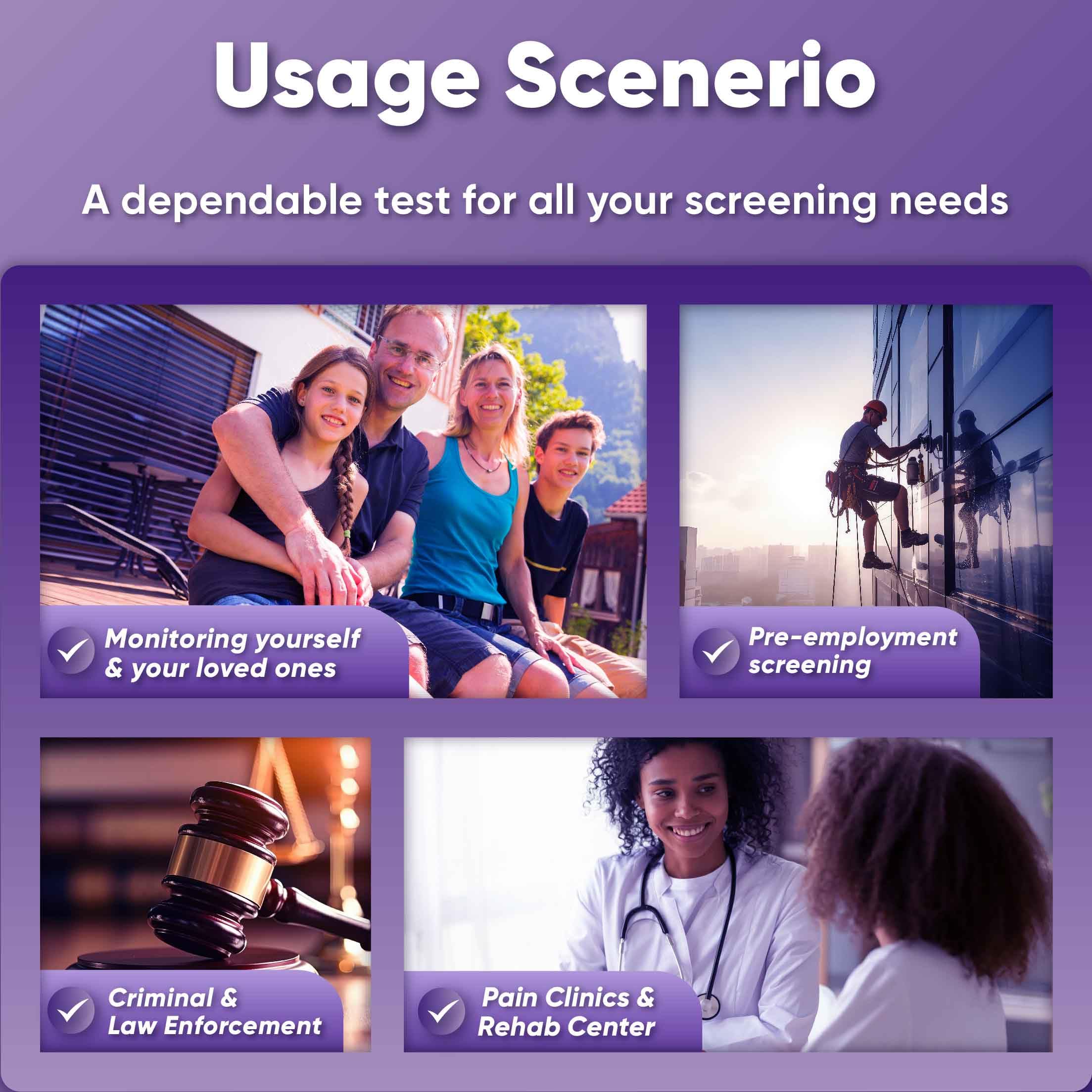 Prime Screen ensemble de 5 tests pour dépistage régulier.