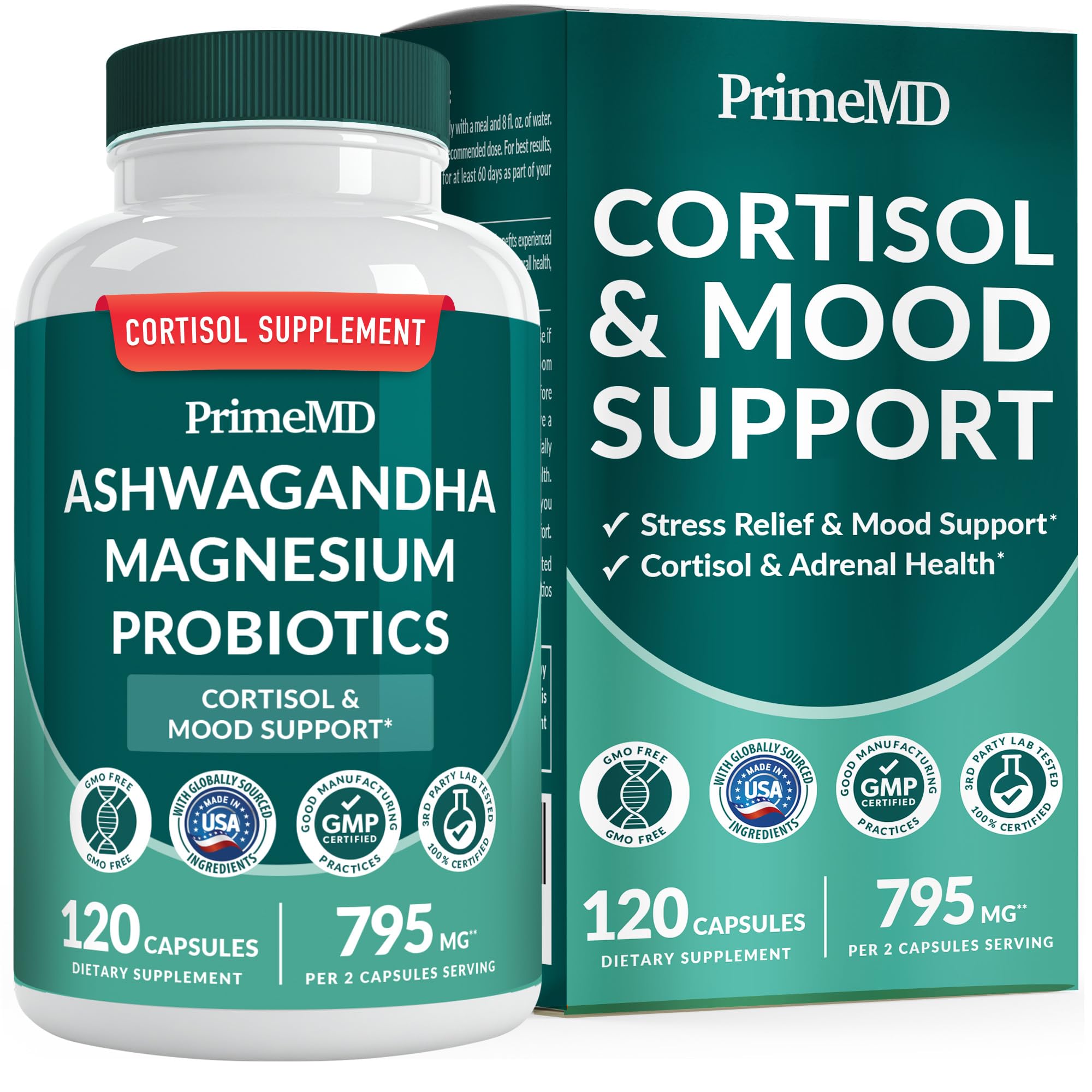 PrimeMD 5-en-1: capsules d'ashwagandha pour le calme et la concentration