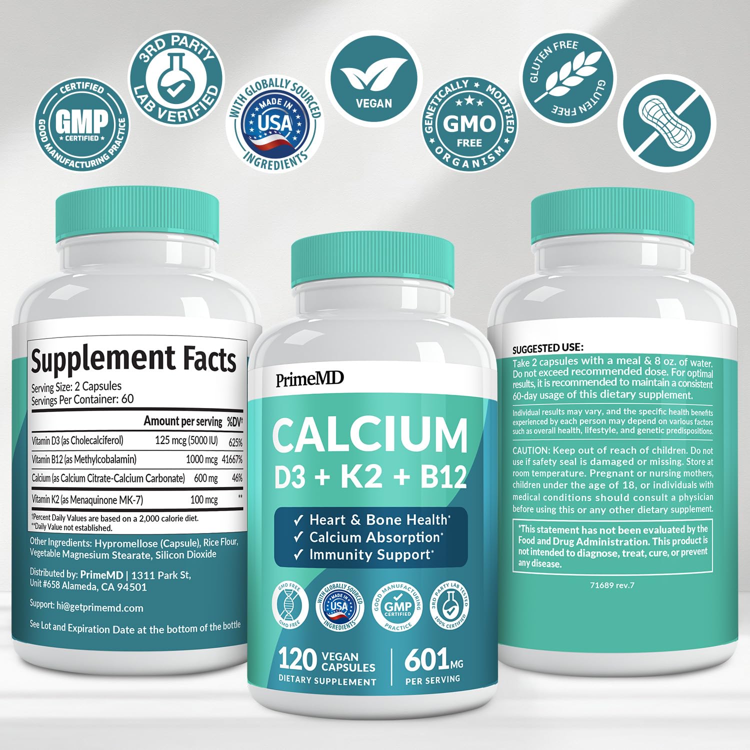 PrimeMD rituel quotidien avec PrimeMD Calcium D3 K2.