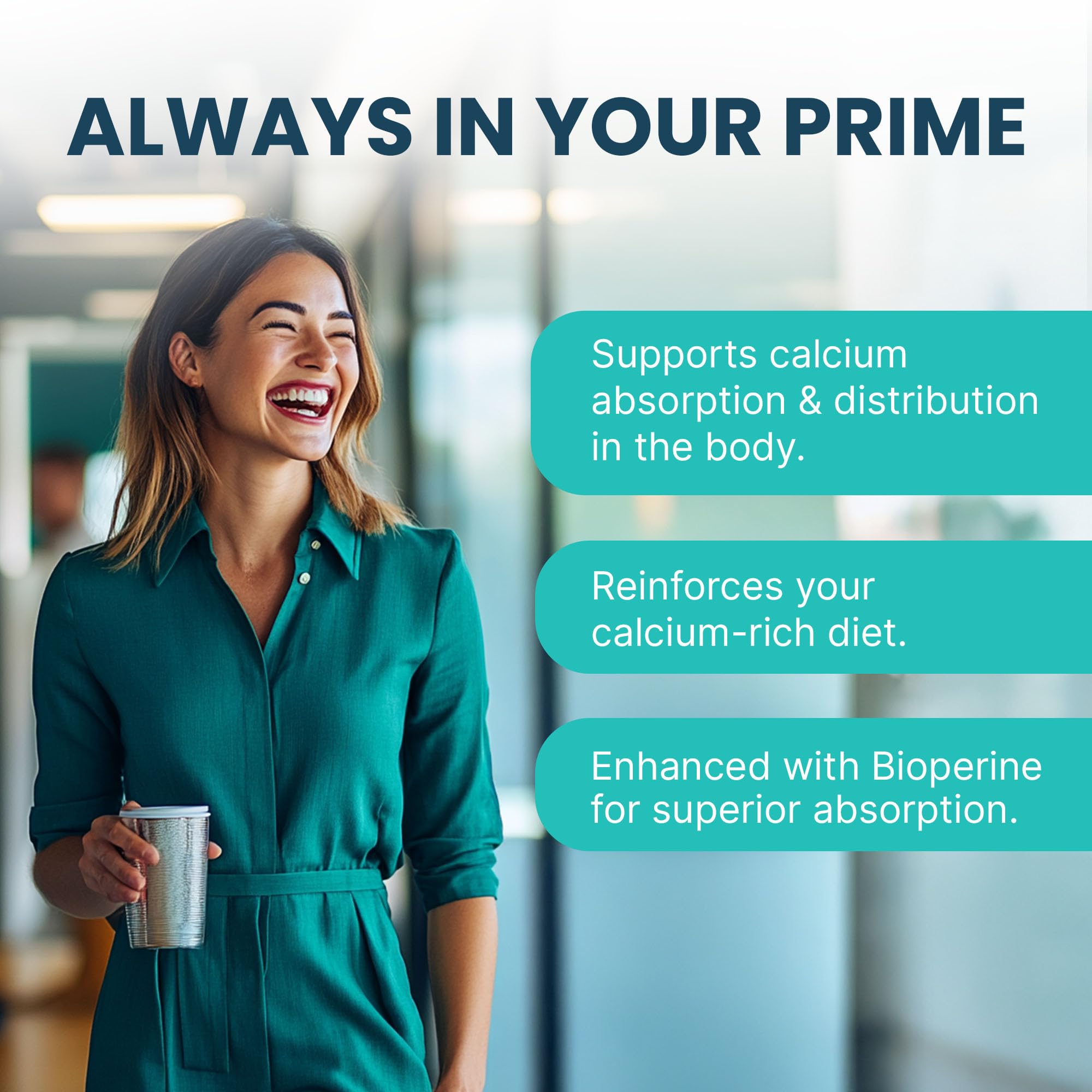 PrimeMD Calcium D3 K2 végan, alternative sans produits animaux.