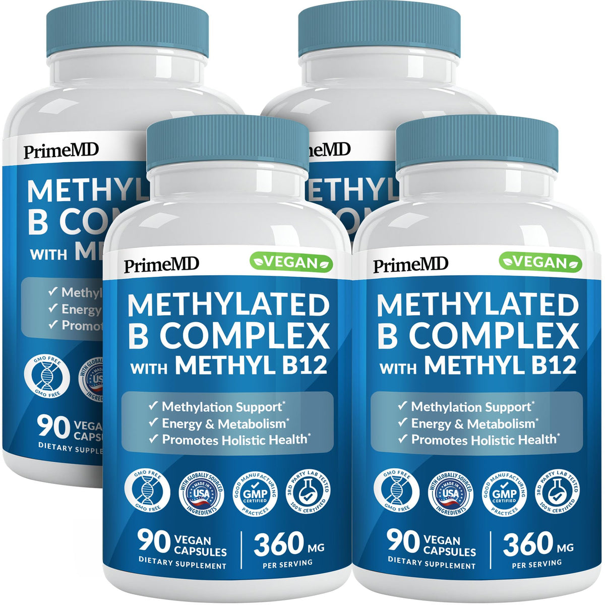 PrimeMD Complexe B Méthylé — bouteille prête pour l'énergie quotidienne.