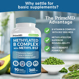 PrimeMD Complexe B Méthylé — ingrédients bioactifs favorisant l'absorption.