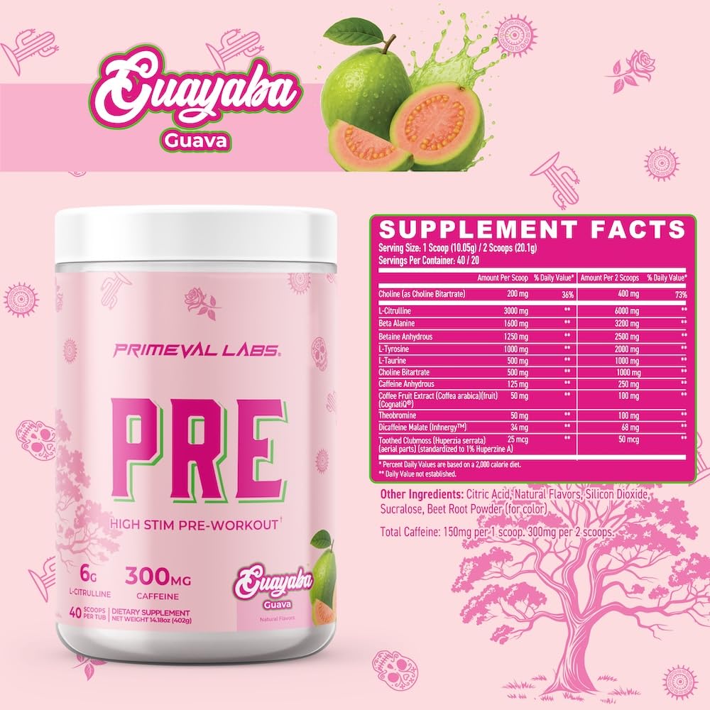 Primeval Labs PRE, CognatiQ et théobromine pour clarté mentale.