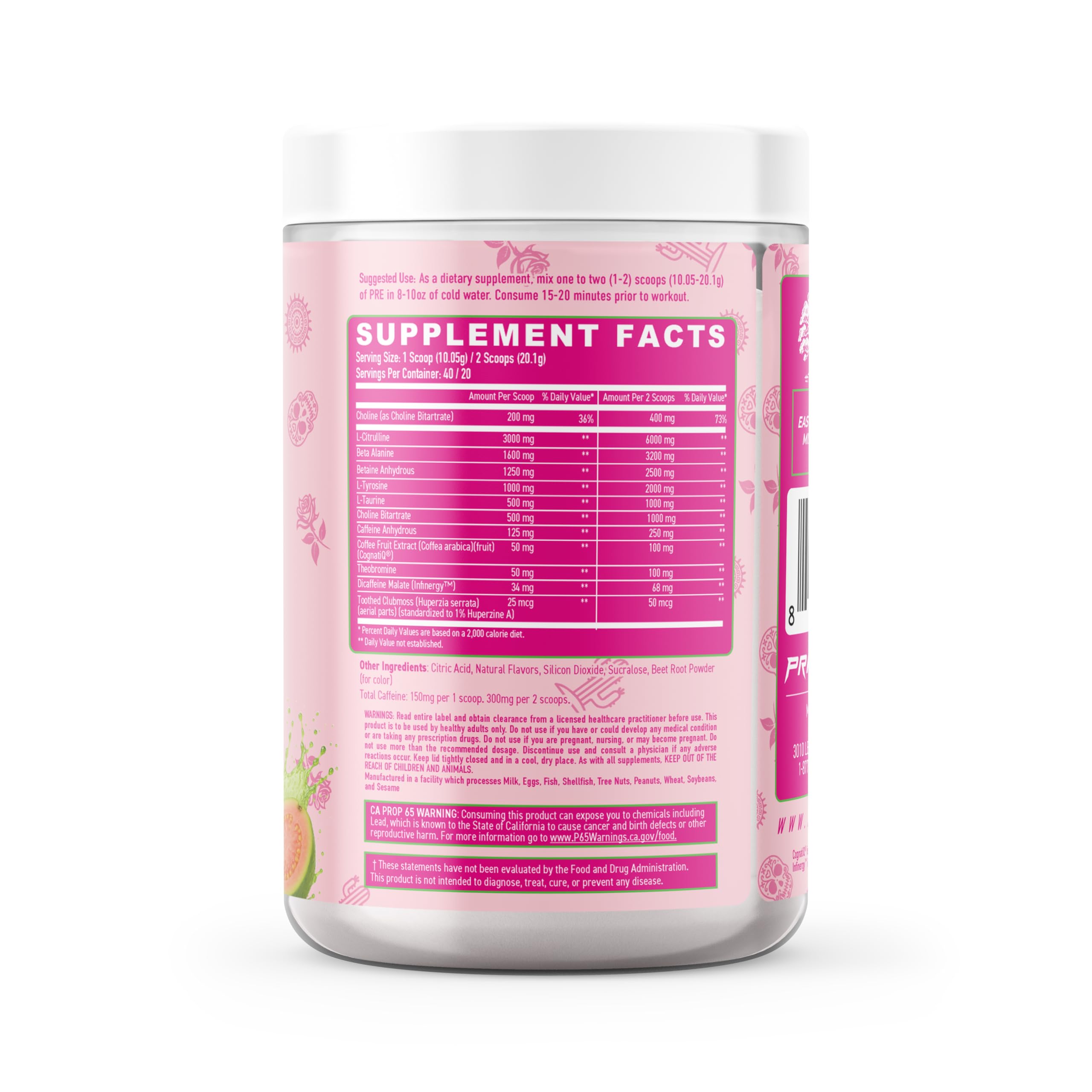 Primeval Labs PRE, dose de L-Citrulline pour pompes et flux sanguin.