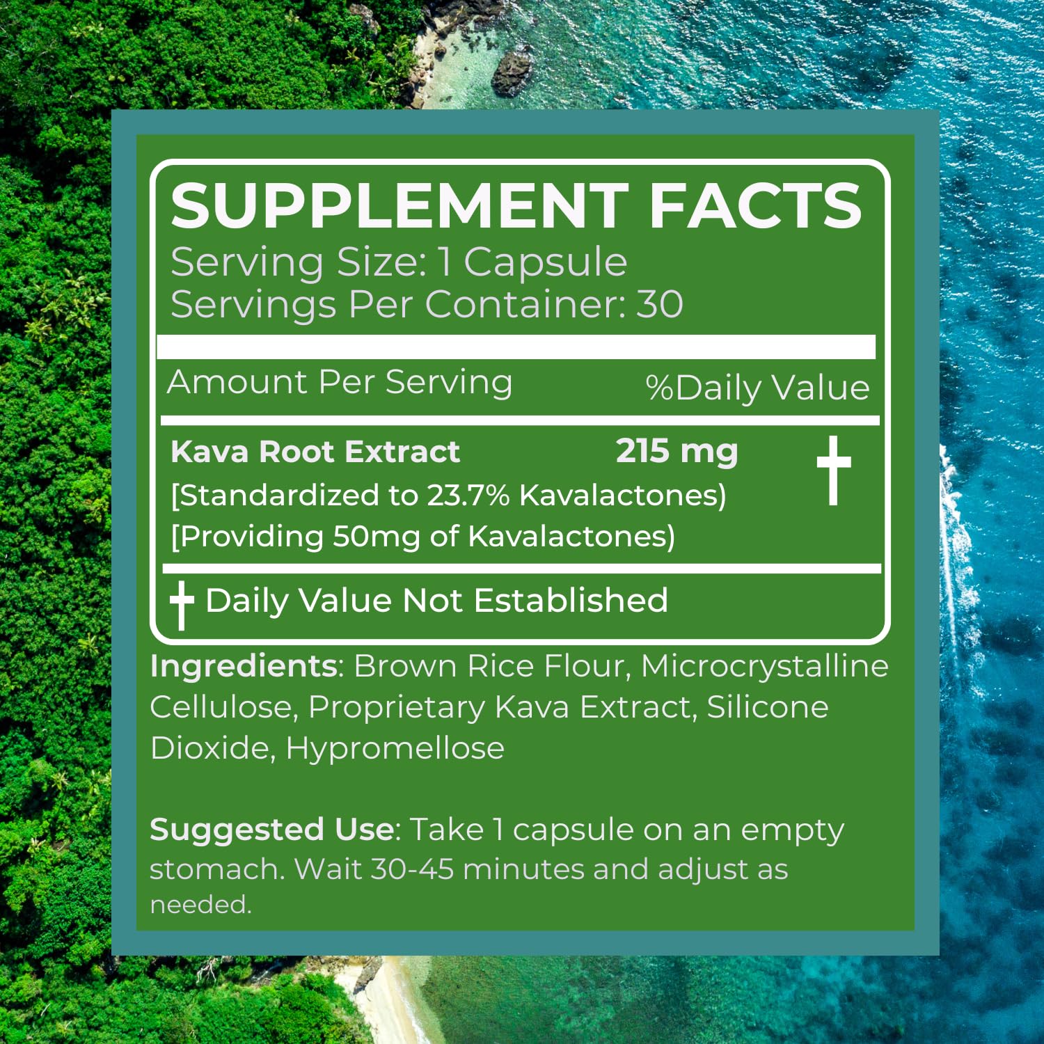 PRIMO KAVA – dose maximale 50 mg de kavalactones par capsule