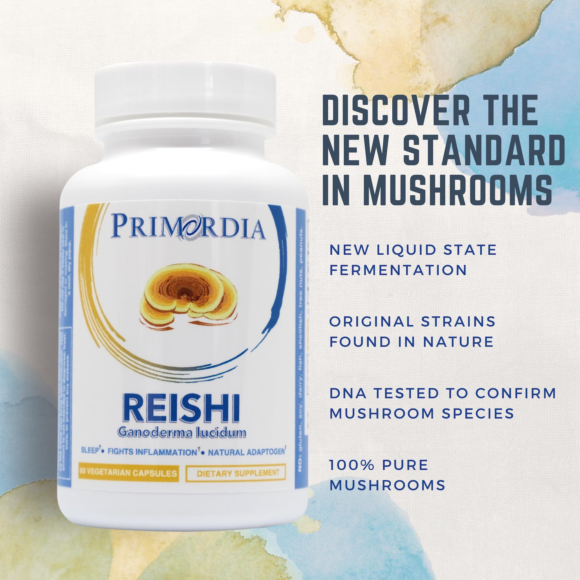 Primordia Pure Reishi ADN vérifiée, traçabilité assurée.