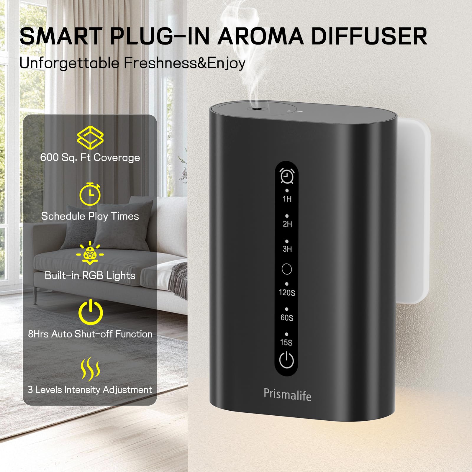 Éclairage RVB Prismalife personnalisable pour créer l’ambiance souhaitée