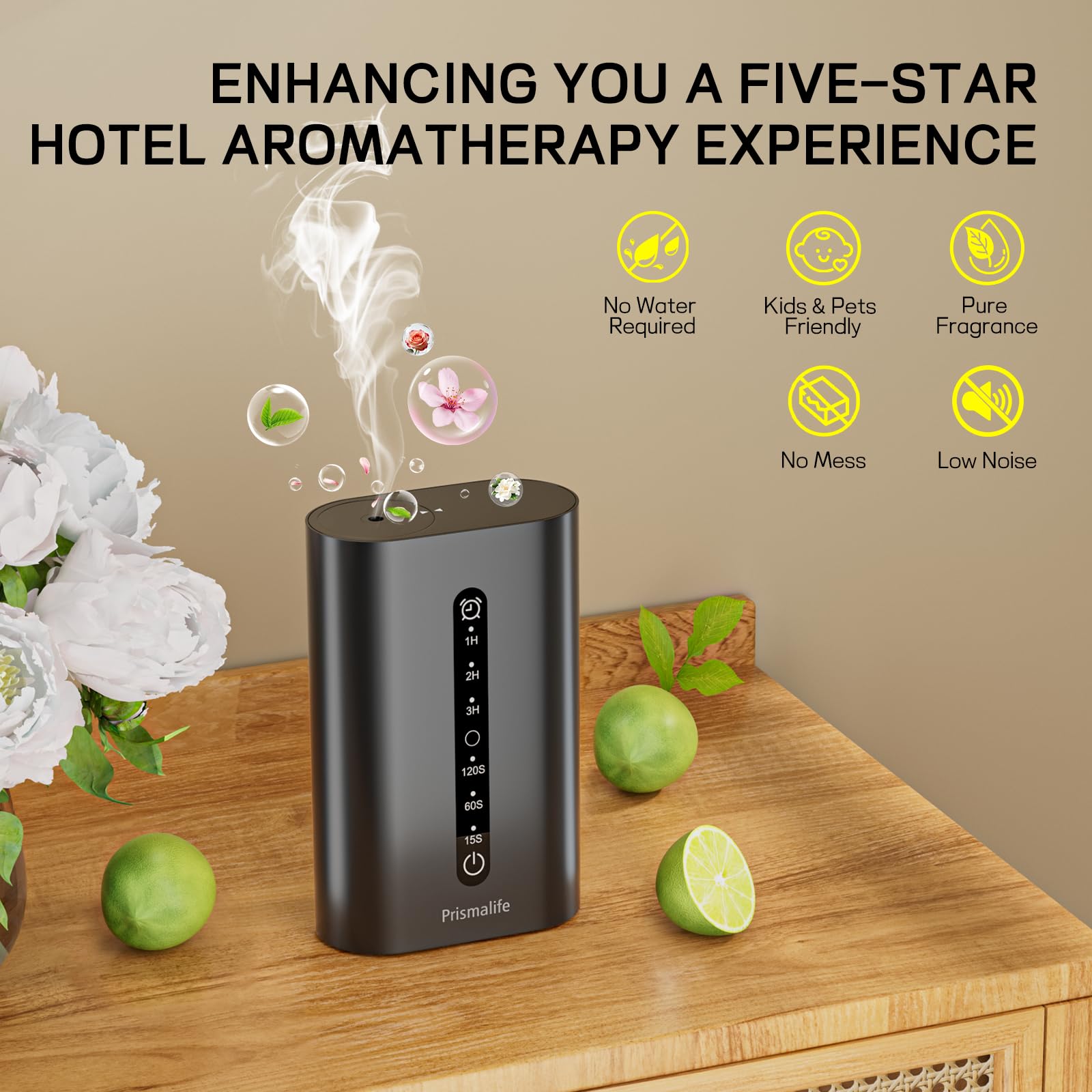 Diffuseur Prismalife à trois niveaux de brume pour ambiance ajustable