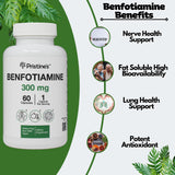 PRISTINE'S Benfotiamine — étiquette vegan non-GMO, transparence et choix éthique.