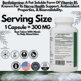 PRISTINE'S Benfotiamine — emballage 60 jours, approvisionnement pratique.