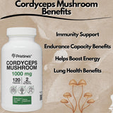 PRISTINE'S Cordyceps, capsule prête pour une performance athlétique améliorée