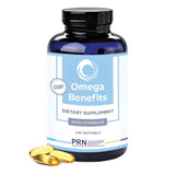 PRN Omega3: bouteille et etiquette visibles pour un usage quotidien facilité.