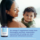 Étiquette PRN Omega3 affichant EPA/DHA et vitamine D.