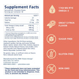 PRN Oméga-3 Gummy – étiquette citron et goût frais.