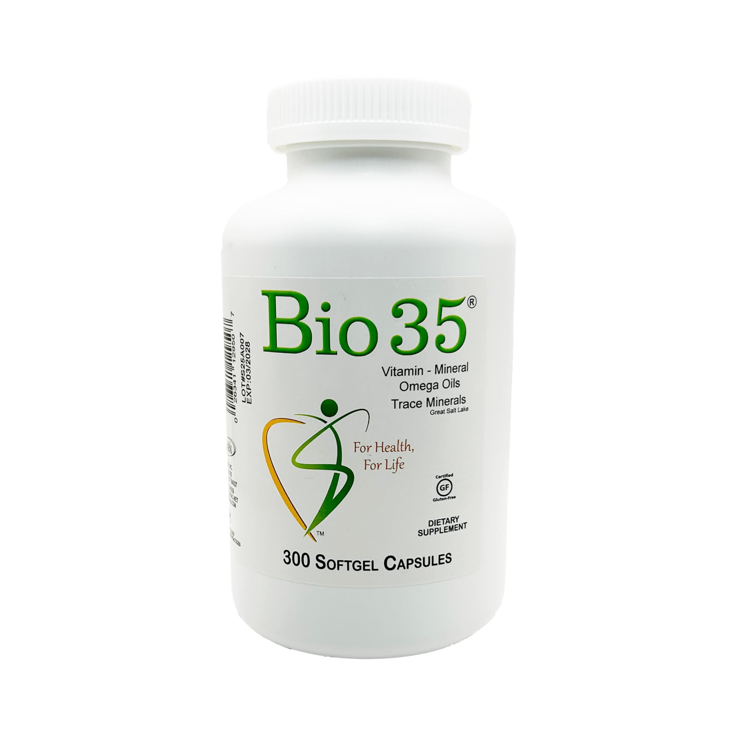 Bio35 Pro-Biotiks: bouteille de capsules softgel pour le bien-être général.