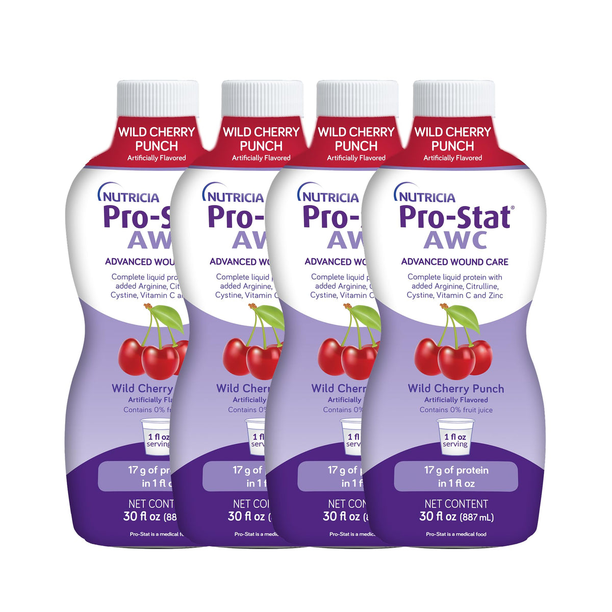 Bouteille Pro-Stat AWC, protéine liquide, soutien nutritionnel pour plaies.