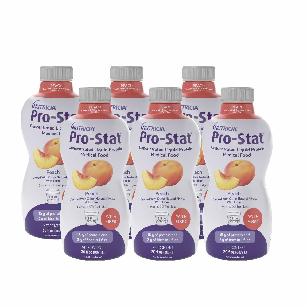 Pro-Stat: bouteille protéine pêche prête à boire pour un apport rapide.