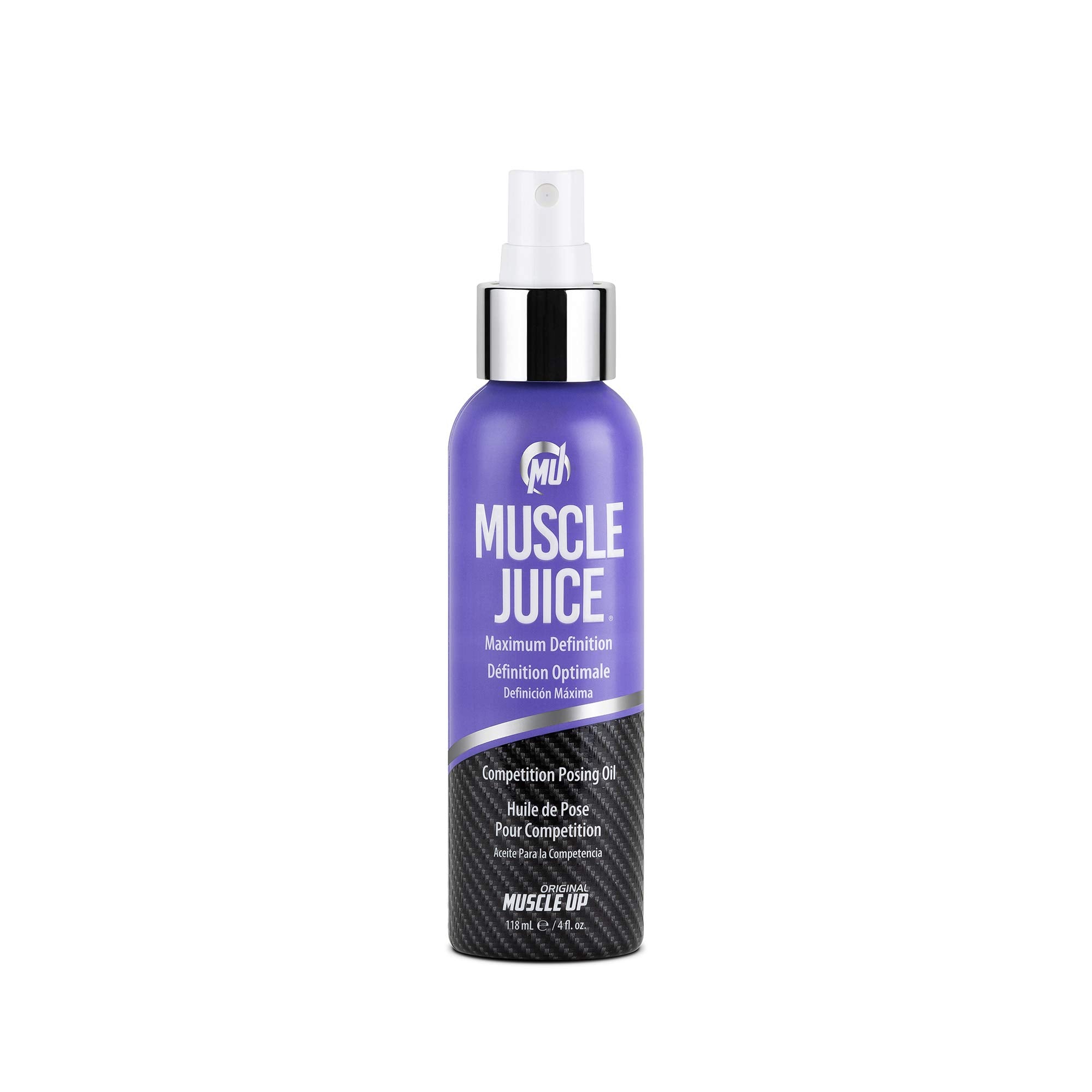 Pro Tan Muscle Juice, bouteille définition maximale, révèle le relief musculaire.