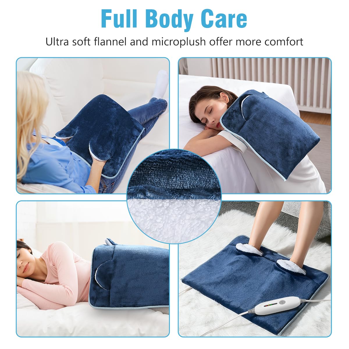 PROALLER chauffe-pieds intérieur sherpa pour toucher moelleux