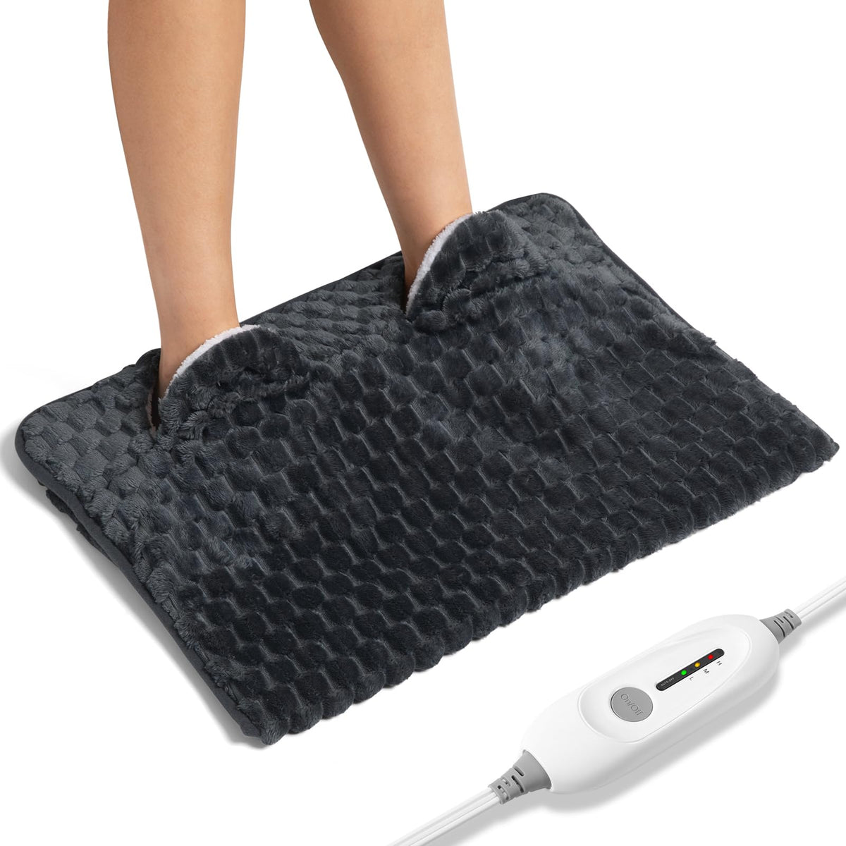 PROALLER Chauffe-pieds avec poches doubles pour chaleur durable sous le bureau