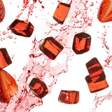 Sachet ouvert PROBAR Bolt fraise montre la texture douce et portable.