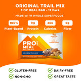 PROBAR MEAL Bar Original Trail Mix : sans gluten et sans soja, option pratique