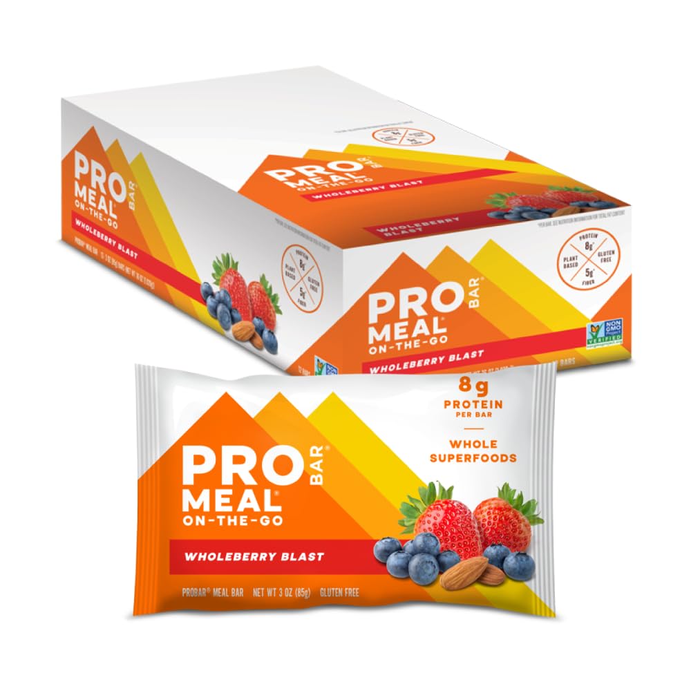 PROBAR Wholeberry Blast emballage, format prêt à emporter pour une collation saine.