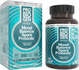 Probiogen Stress & Mood Balance – flacon et capsules, soutien potentiel du stress et de l'humeur.