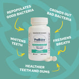 Comprimés menthe ProBiora Health Professional Strength individuels pour routine buccale