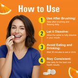ProBiora Health tablettes orange, texture visible et dosage pratique.