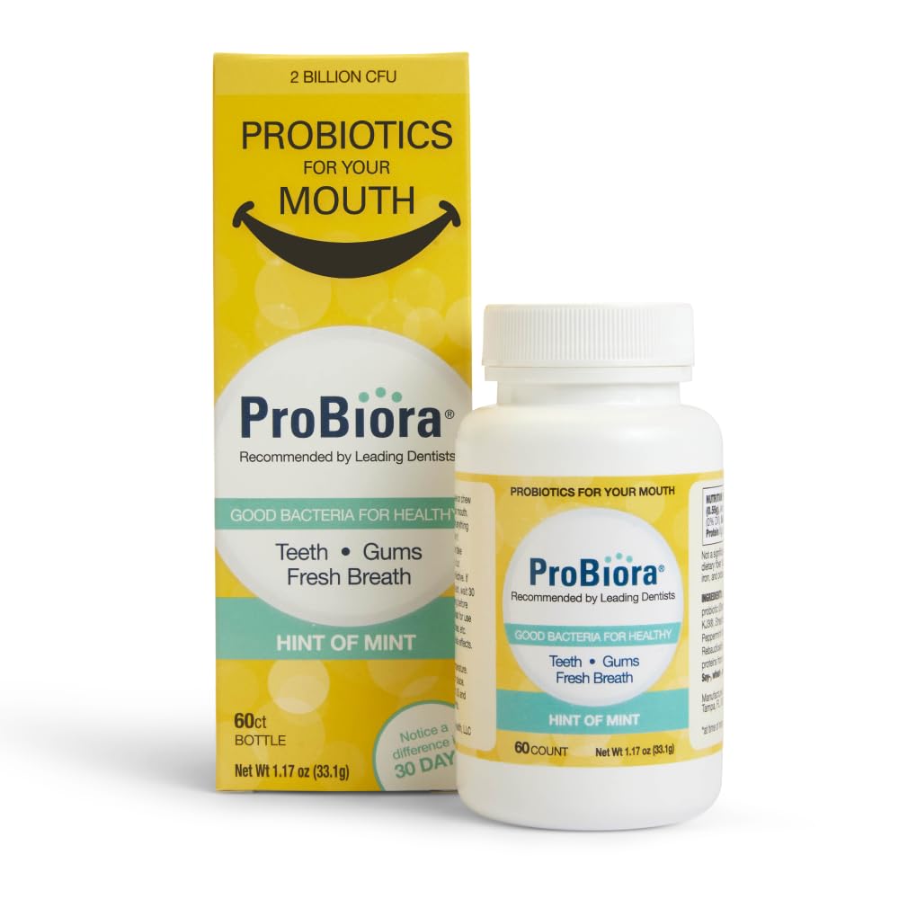 Sourire frais après utilisation grâce aux tablettes ProBiora pour une bouche saine.