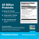 Physician's CHOICE Probiotiques équilibre intestinal au quotidien.