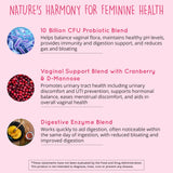 Happy Healthy Hippie – emballage des probiotiques vaginaux avec informations claires.