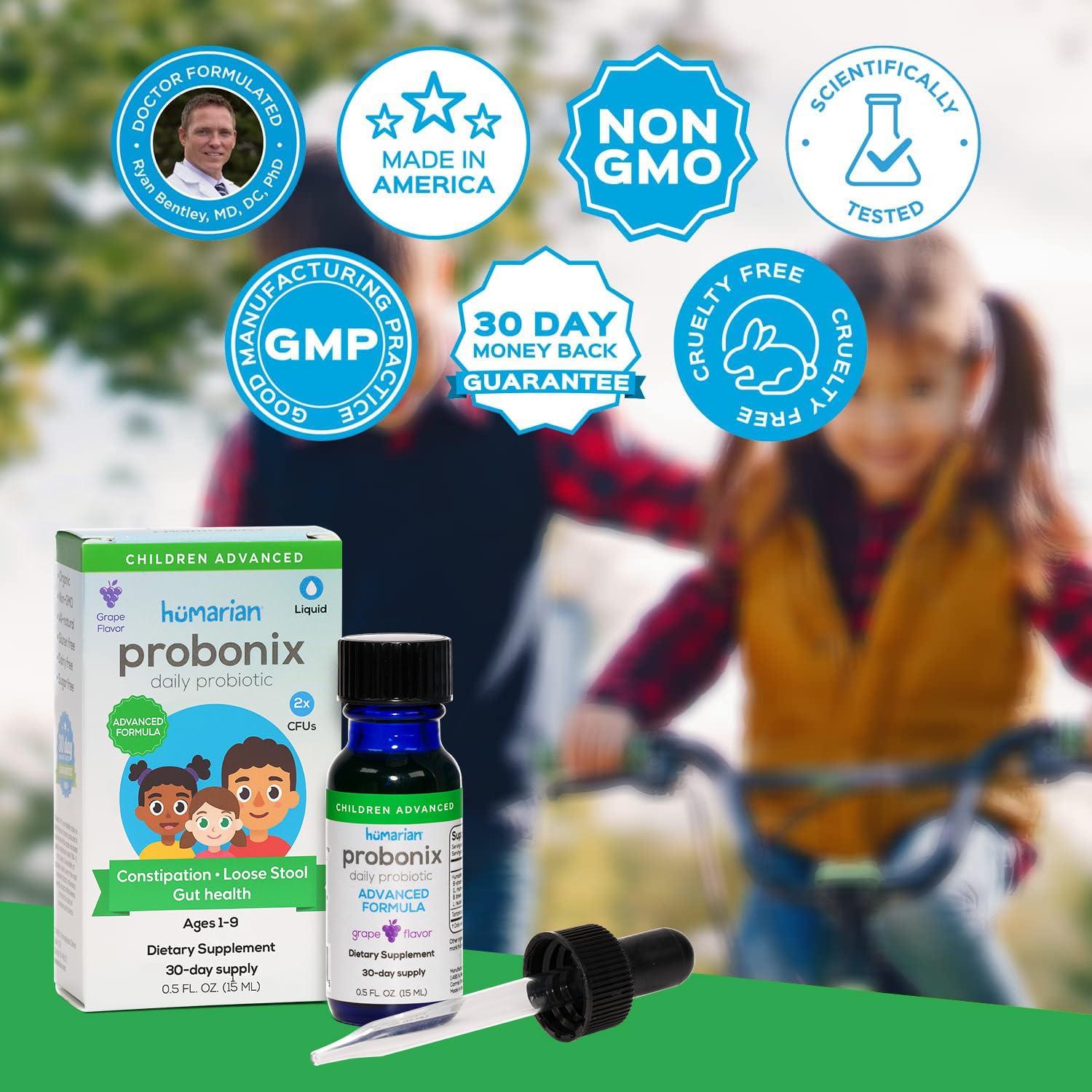 Probonix enfants, emballage pratique en boîte.