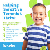 Enfant prenant les gouttes Probonix Humarian, routine quotidienne simple.